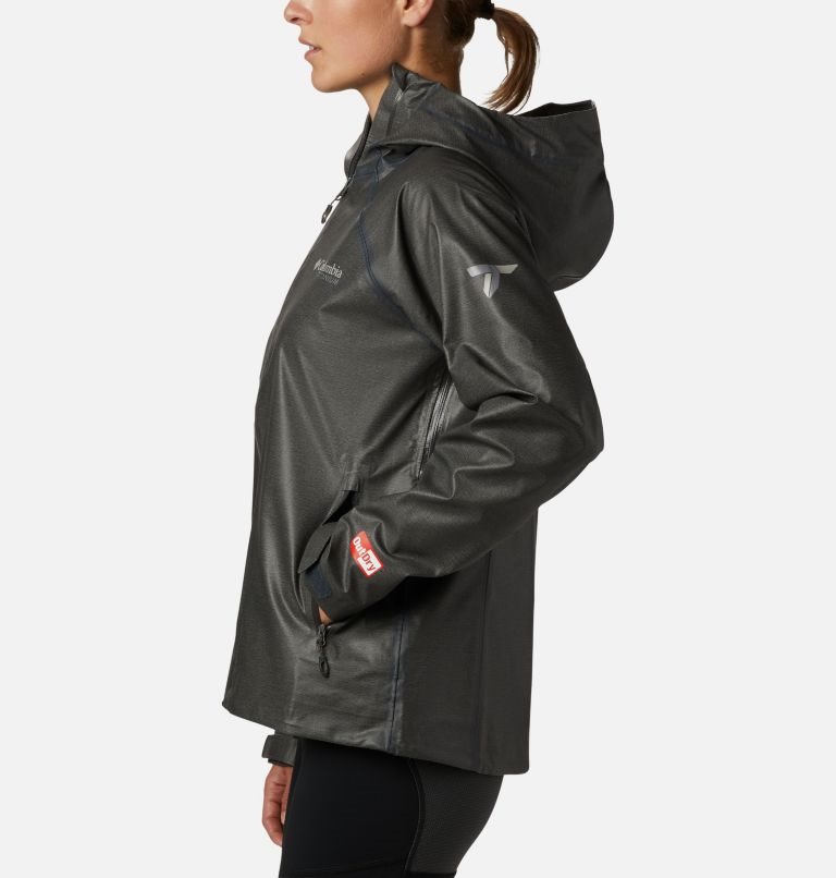 Women's Columbia OutDry Ex Reign Rain Jackets Black | CA-K851C