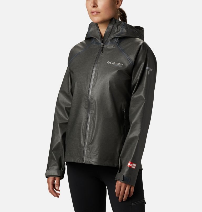 Women\'s Columbia OutDry Ex Reign Rain Jackets Black | CA-K851C