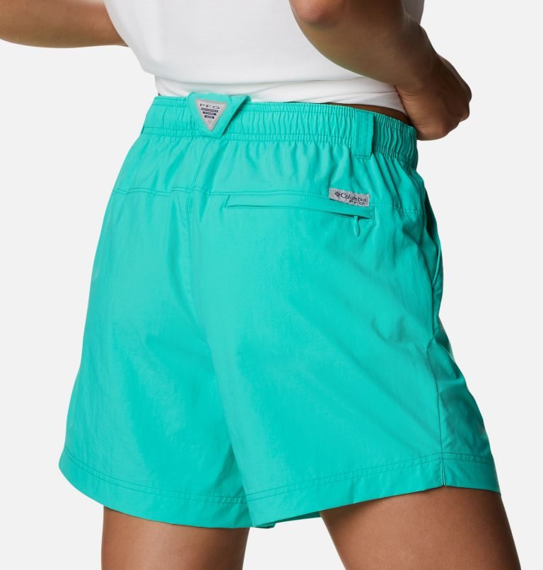 Women's Columbia PFG Backcast Water Shorts Turquoise | CA-H5603