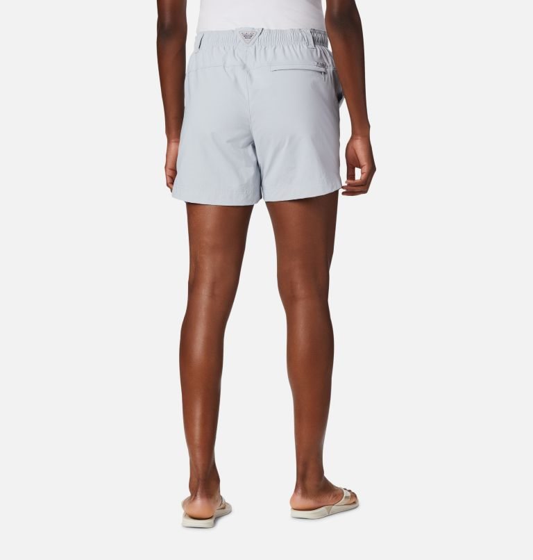 Women's Columbia PFG Backcast Water Shorts Light Grey | CA-R6108