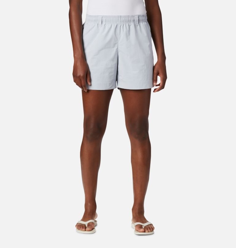 Women\'s Columbia PFG Backcast Water Shorts Light Grey | CA-R6108