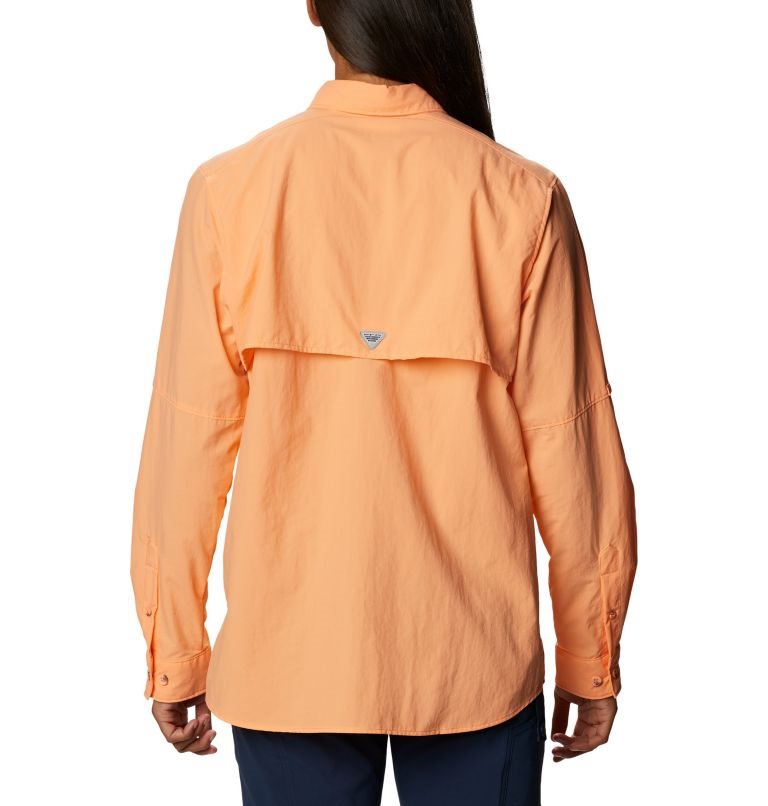 Women's Columbia PFG Bahama Long Sleeve Shirts Orange | CA-BC854