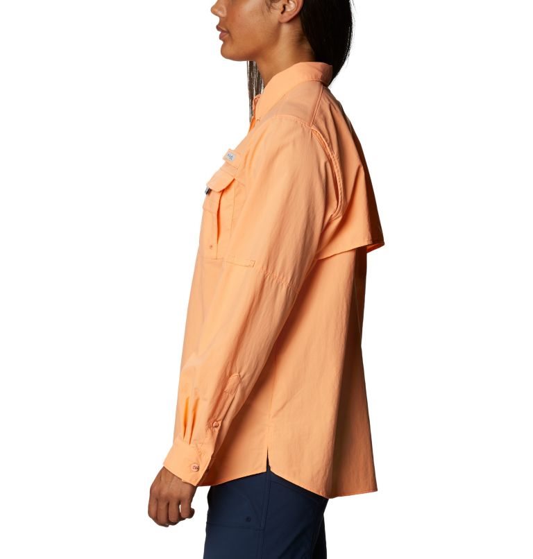 Women's Columbia PFG Bahama Long Sleeve Shirts Orange | CA-BC854