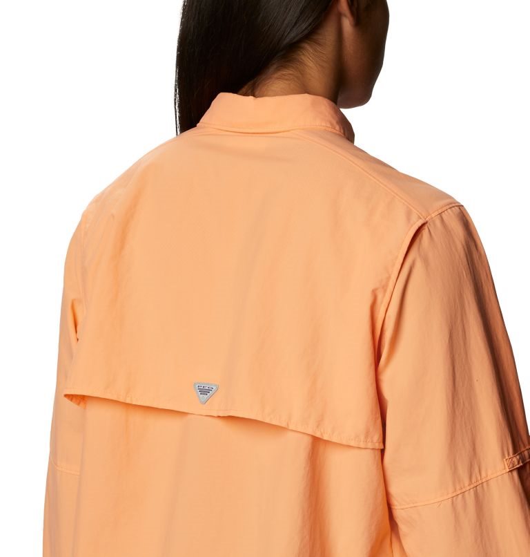 Women's Columbia PFG Bahama Long Sleeve Shirts Orange | CA-BC854