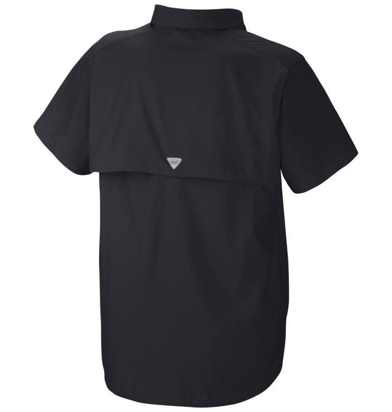 Women's Columbia PFG Bahama Short Sleeve Shirts Black | CA-MC185