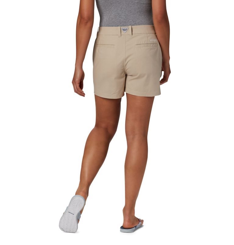 Women's Columbia PFG Bonehead Stretch Shorts Khaki | CA-F4C31