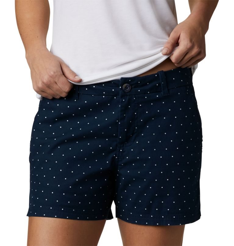 Women's Columbia PFG Bonehead Stretch Shorts Navy | CA-JA143