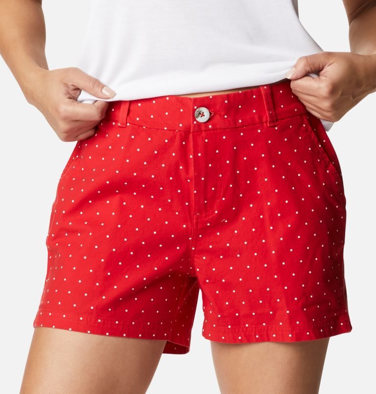 Women's Columbia PFG Bonehead Stretch Shorts Red | CA-V4A1C