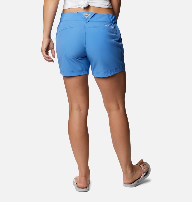 Women's Columbia PFG Coral Point III Shorts Blue | CA-BC065