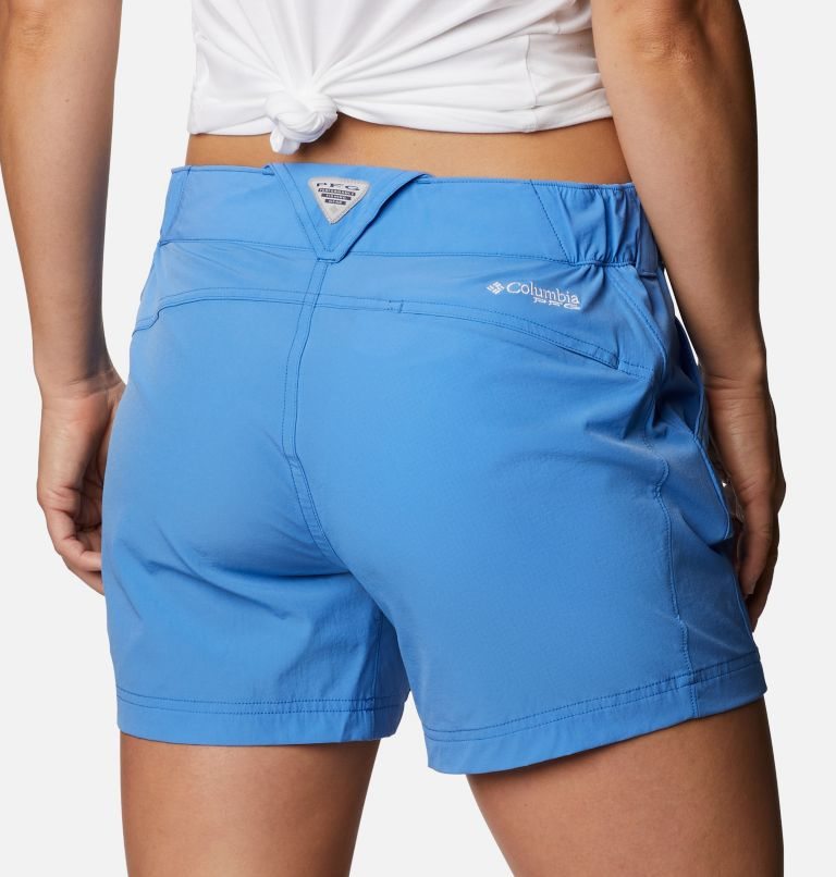 Women's Columbia PFG Coral Point III Shorts Blue | CA-BC065