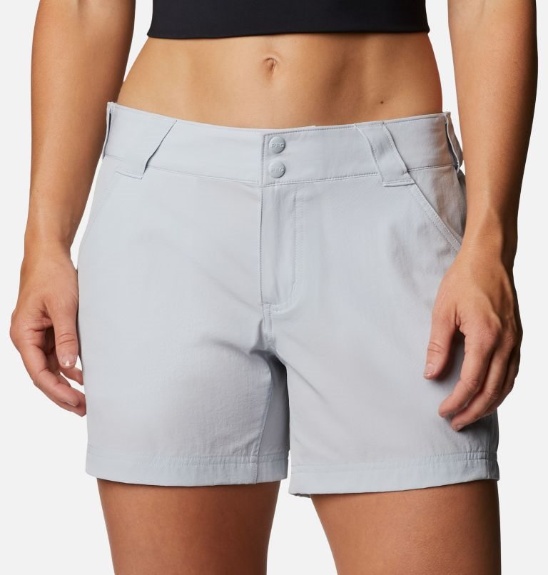 Women's Columbia PFG Coral Point III Shorts Light Grey | CA-ELC34