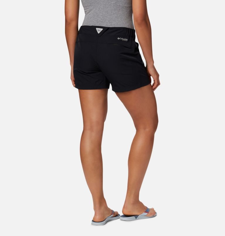 Women's Columbia PFG Coral Point III Shorts Black | CA-KCL36
