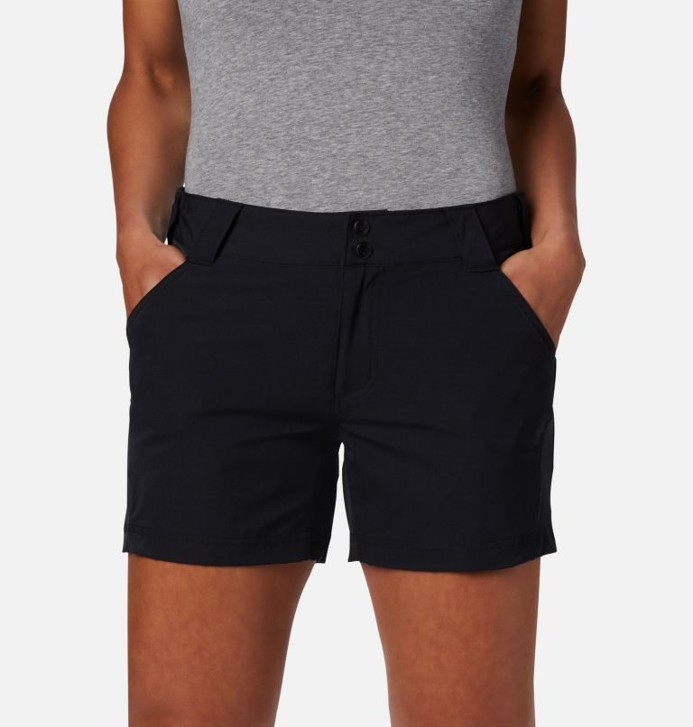 Women's Columbia PFG Coral Point III Shorts Black | CA-KCL36