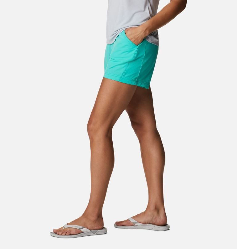 Women's Columbia PFG Coral Point III Shorts Turquoise | CA-S843C