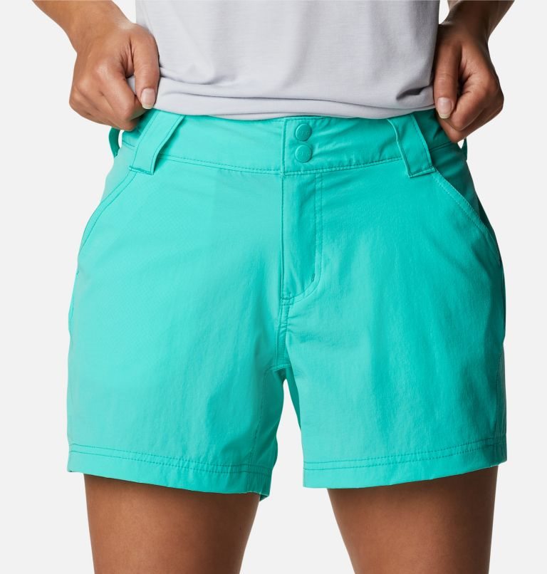 Women's Columbia PFG Coral Point III Shorts Turquoise | CA-S843C