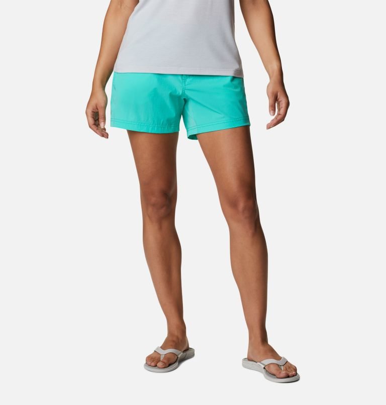 Women\'s Columbia PFG Coral Point III Shorts Turquoise | CA-S843C