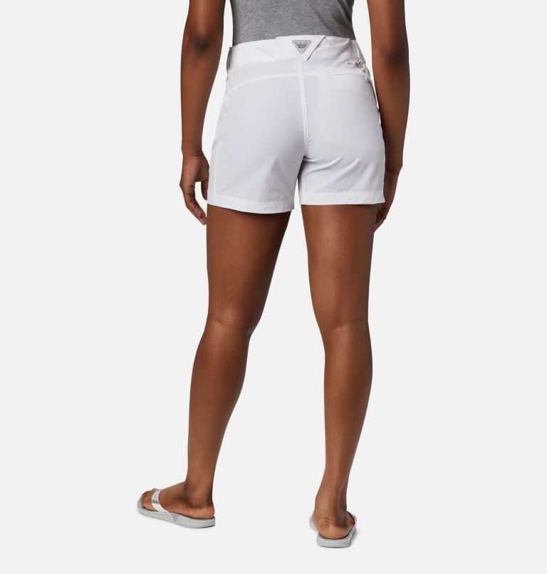 Women's Columbia PFG Coral Point III Shorts White | CA-XL348
