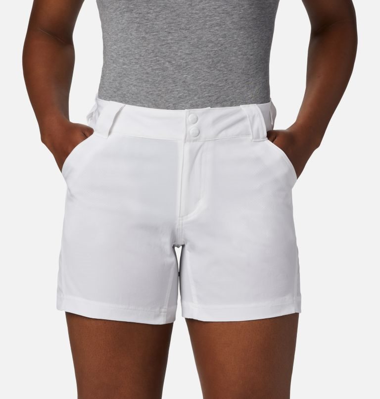 Women's Columbia PFG Coral Point III Shorts White | CA-XL348