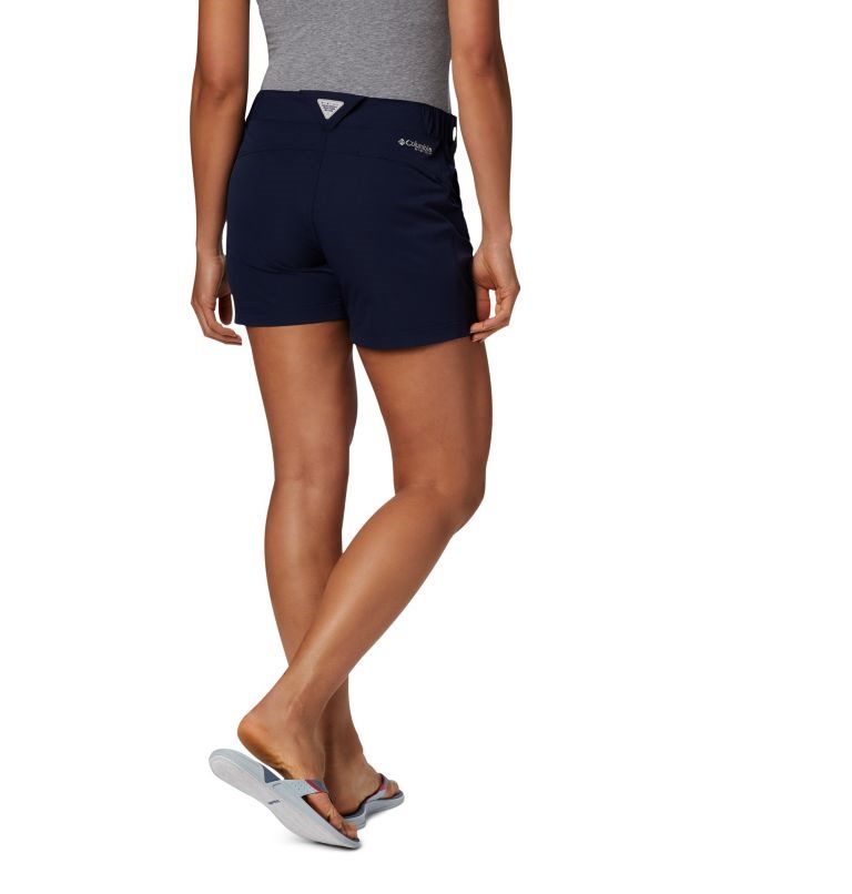 Women's Columbia PFG Coral Point III Shorts Navy | CA-ZC65A