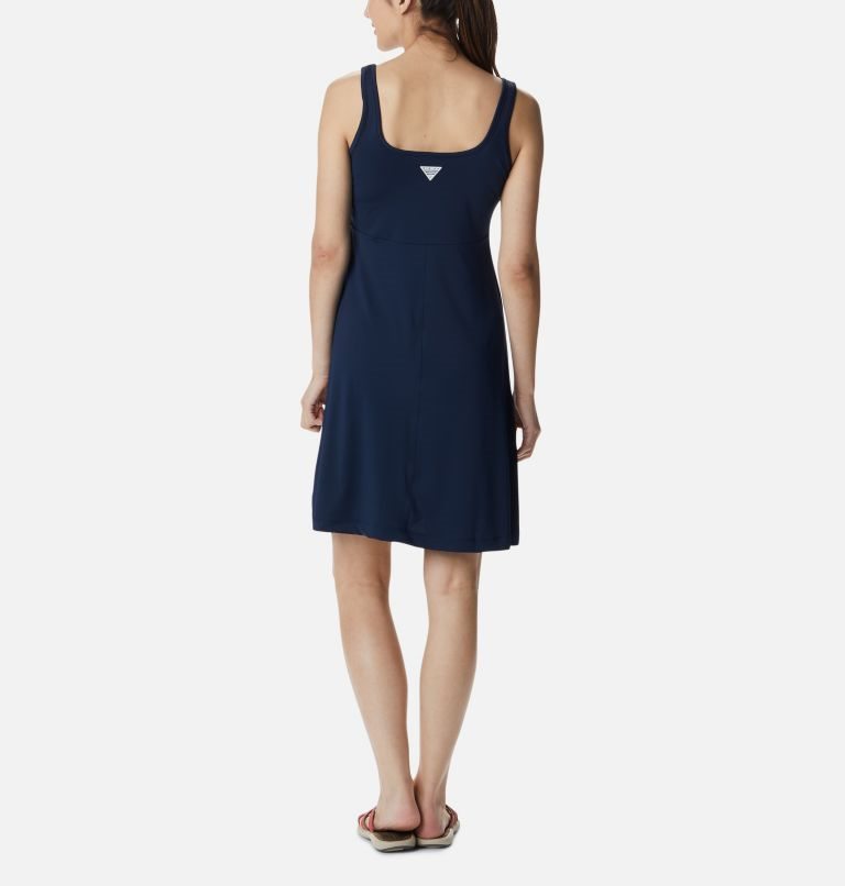 Women's Columbia PFG Freezer III Dress Navy | CA-W64C3