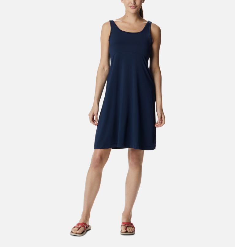 Women\'s Columbia PFG Freezer III Dress Navy | CA-W64C3