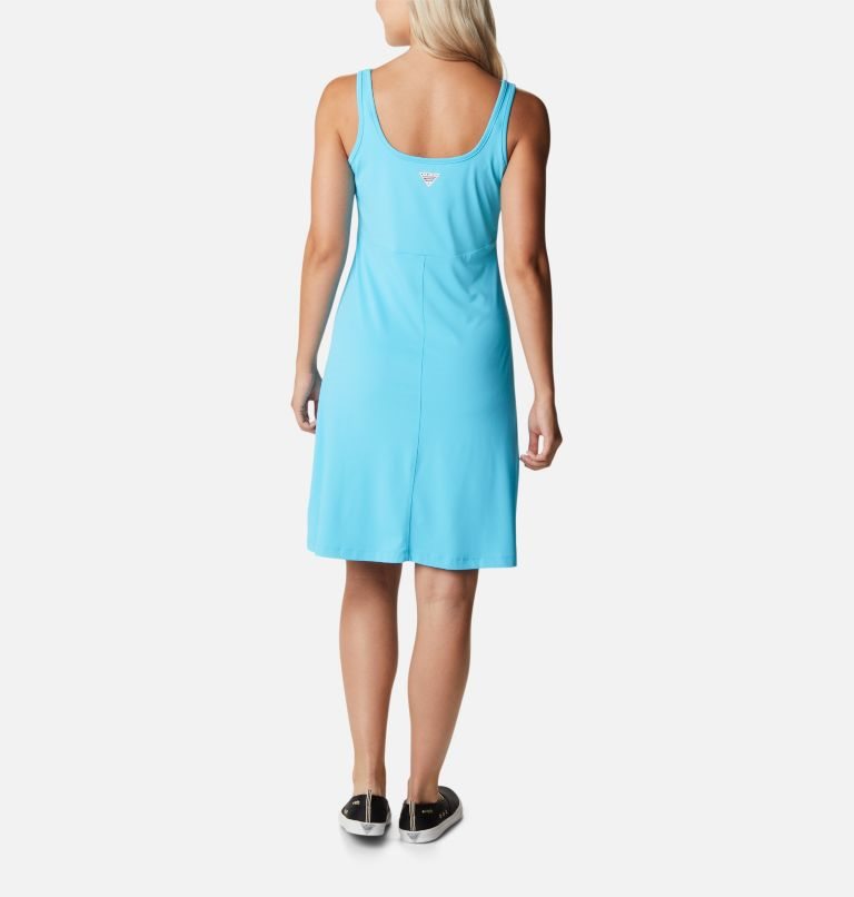 Women's Columbia PFG Freezer III Dress Turquoise | CA-X5LA8
