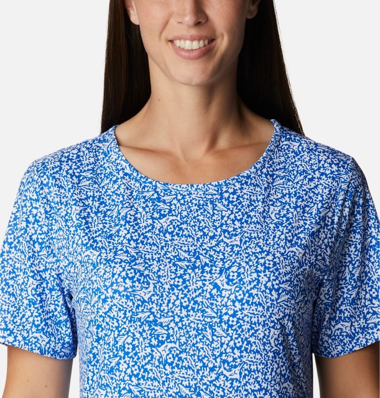Women's Columbia PFG Freezer Mid Dress Blue | CA-J86A4