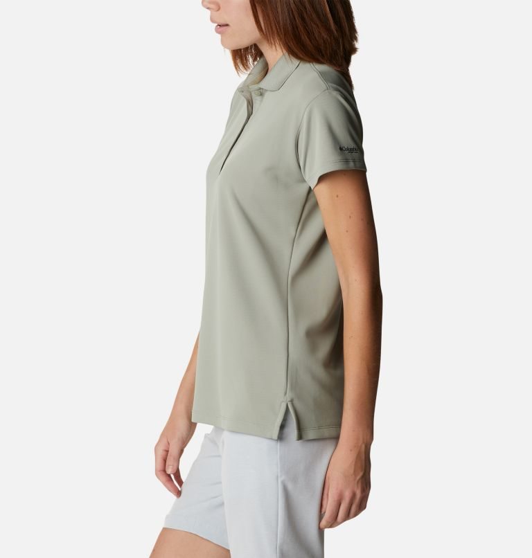 Women's Columbia PFG Innisfree Short Sleeve Polo Shirts Mint | CA-JA5C4