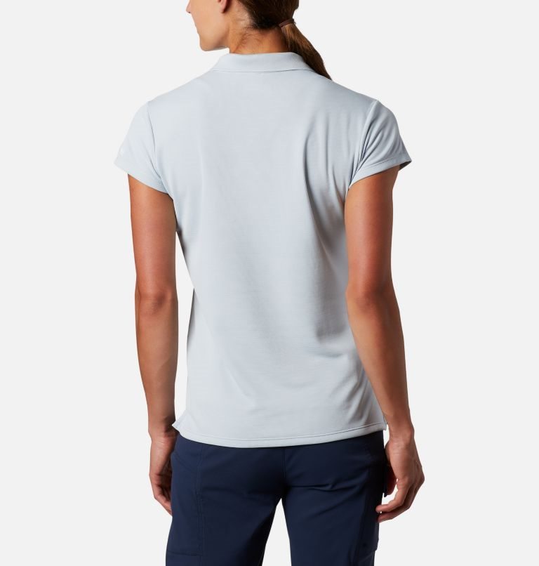 Women's Columbia PFG Innisfree Short Sleeve Polo Shirts Light Blue | CA-LL650