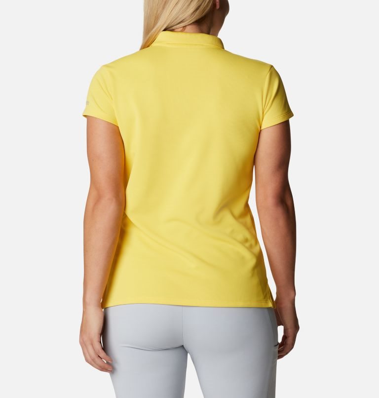 Women's Columbia PFG Innisfree Short Sleeve Polo Shirts Yellow | CA-NA053