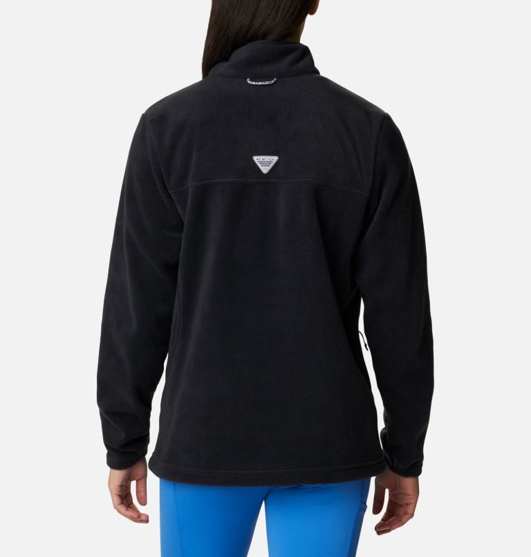 Women's Columbia PFG Slack Water Fleece Sweatshirts Black | CA-OL6C3