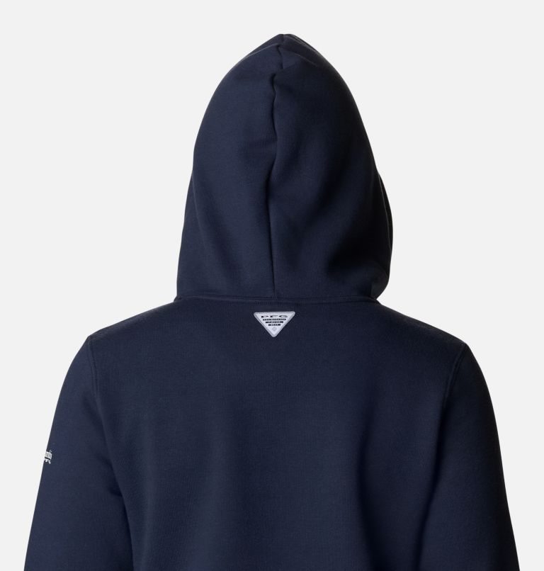 Women's Columbia PFG Slack Water Graphic Hoodie Navy | CA-C4860