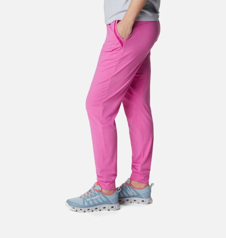Women's Columbia PFG Slack Water Knit Jogger Pink | CA-CC38A