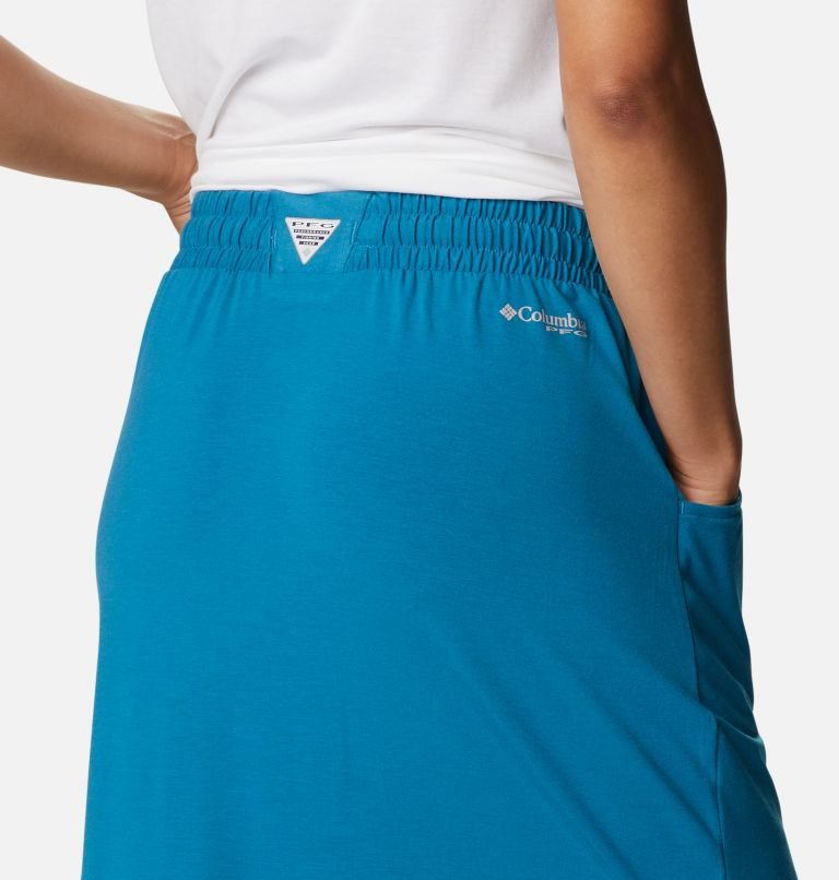 Women's Columbia PFG Slack Water Knit Skirts Blue | CA-N46L1