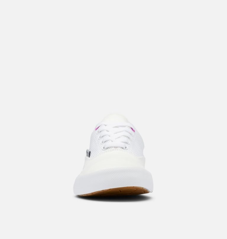 Women's Columbia PFG Slack Water Lace Sneakers White | CA-N508A