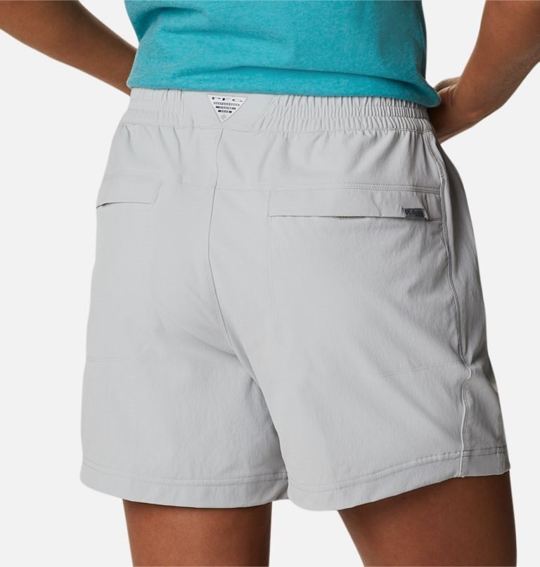 Women's Columbia PFG Slack Water Woven Shorts Light Grey | CA-G8CA1