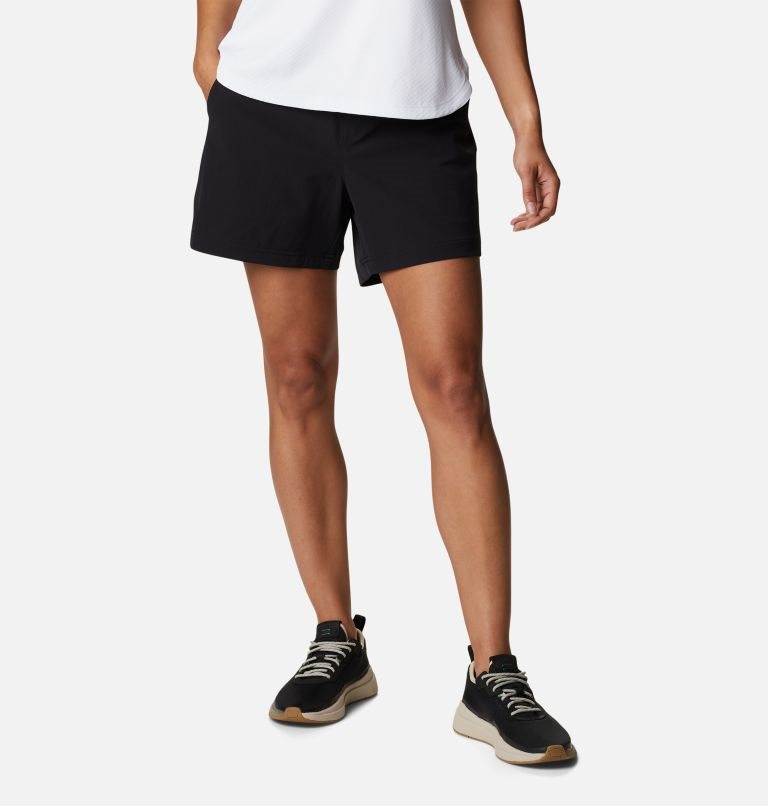 Women\'s Columbia PFG Slack Water Woven Shorts Black | CA-K1LC0