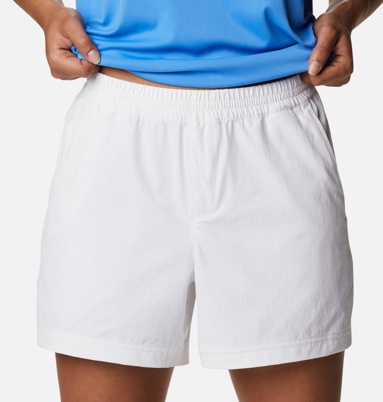 Women's Columbia PFG Slack Water Woven Shorts White | CA-OAL30