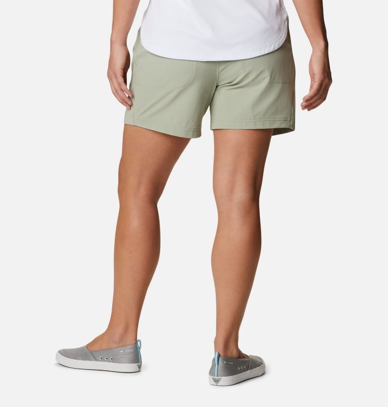 Women's Columbia PFG Slack Water Woven Shorts Olive | CA-WA80L