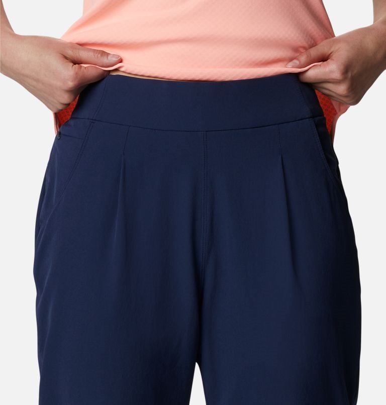 Women's Columbia PFG Sun Drifter Woven Pants Navy | CA-N8401