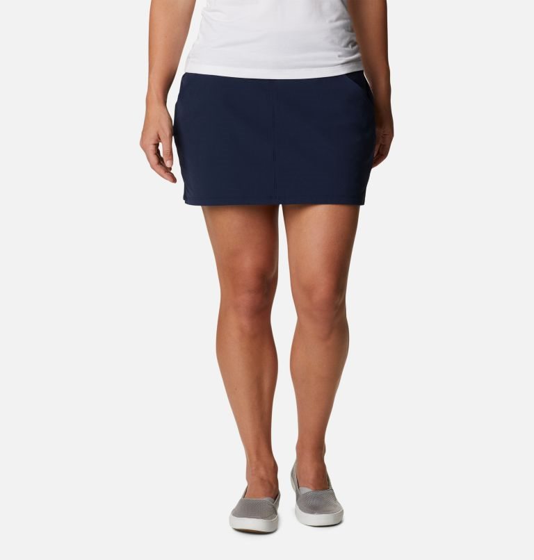 Women\'s Columbia PFG Sun Drifter Woven Skorts Navy | CA-CC3L4