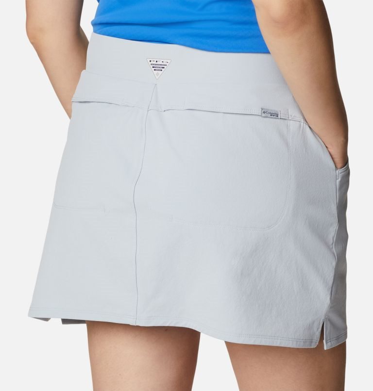 Women's Columbia PFG Sun Drifter Woven Skorts Light Grey | CA-I8L04