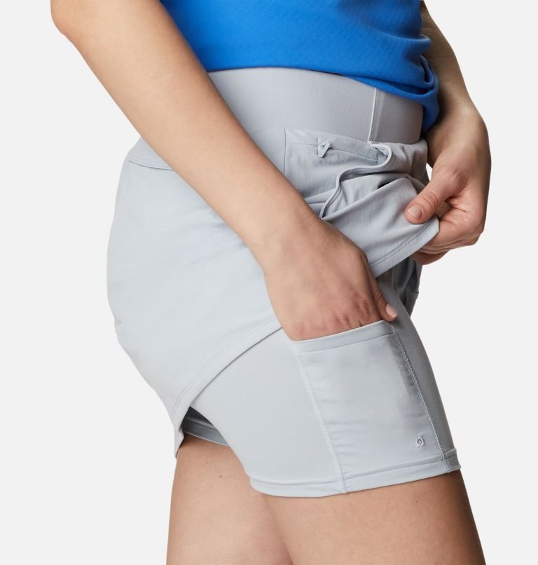 Women's Columbia PFG Sun Drifter Woven Skorts Light Grey | CA-I8L04