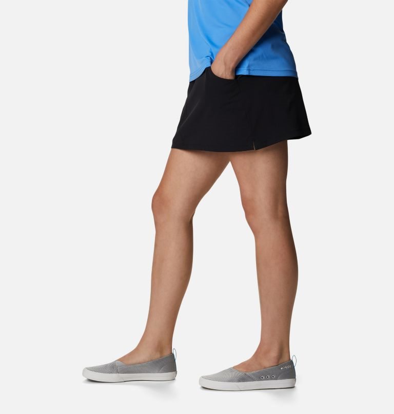 Women's Columbia PFG Sun Drifter Woven Skorts Black | CA-M8356