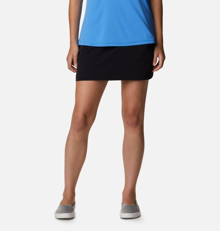 Women\'s Columbia PFG Sun Drifter Woven Skorts Black | CA-M8356