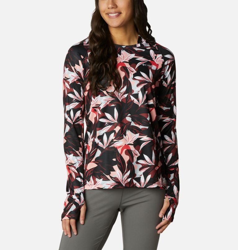 Women\'s Columbia PFG Super Tidal Tee Hoodie Flower | CA-QLA03