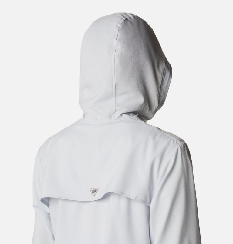 Women's Columbia PFG Tamiami Hoodie Light Grey | CA-Q15C6