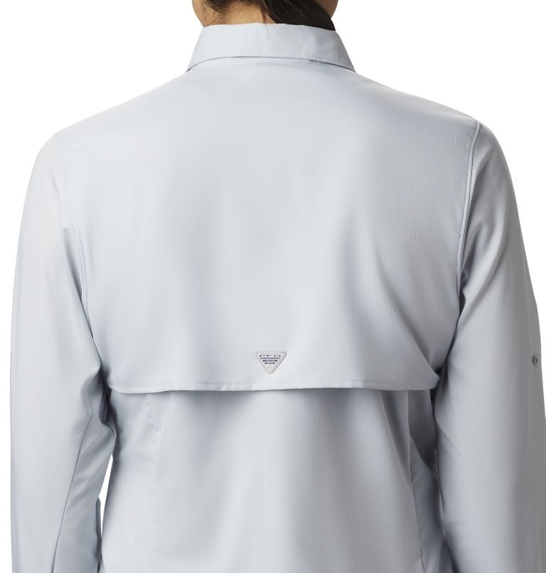 Women's Columbia PFG Tamiami II Long Sleeve Shirts Light Grey | CA-H56C8