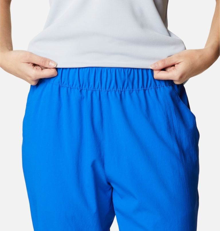 Women's Columbia PFG Tamiami Pull-On Capris Sport Pants Blue | CA-SC15A