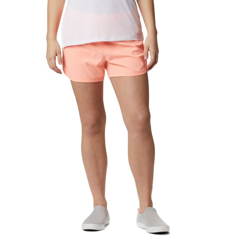 Women\'s Columbia PFG Tamiami Pull-On Shorts Coral | CA-DC815